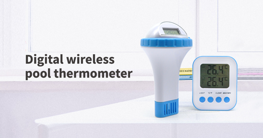 7 Juli Kadatangan Anyar Digital Wireless Pool Thermometer