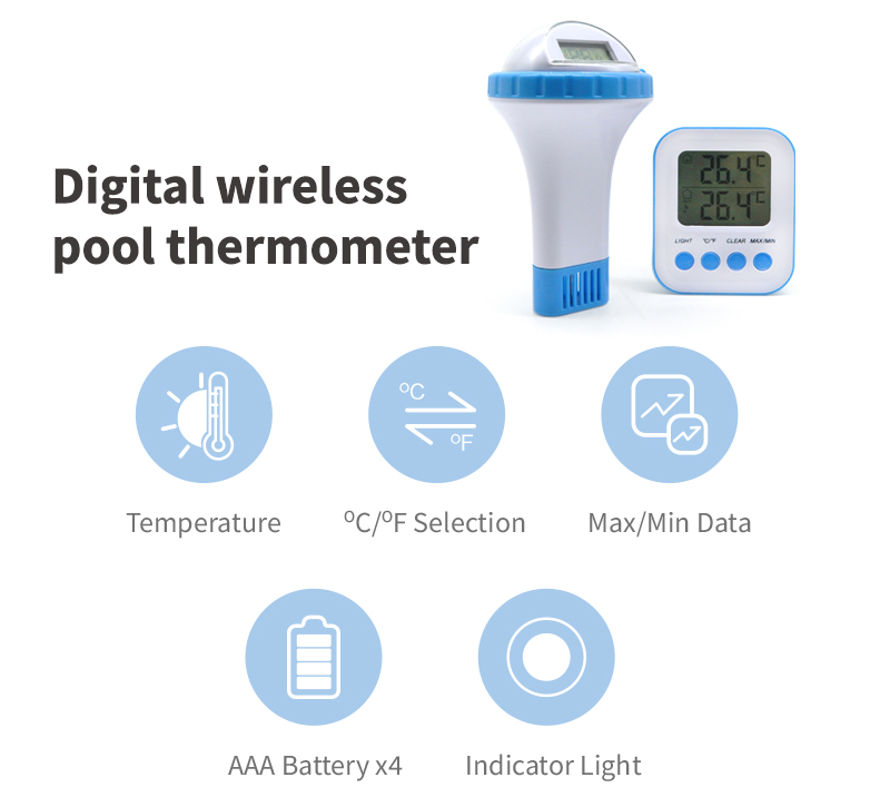 Digitales kabelloses Poolthermometer