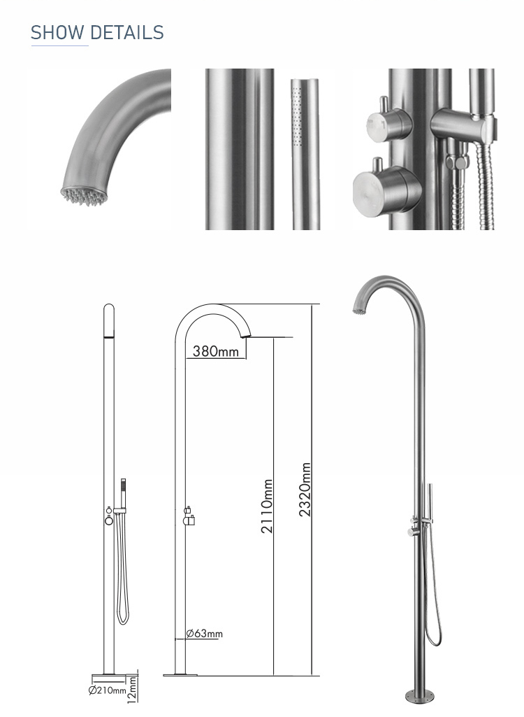 SS1099 Dush prej çeliku inox 详情